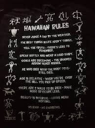 No Rain No Rainbows Hawaiian Rules I Ve Had This For Years Since Living In Hawai I As A Kid It Is A Very Good Re Hawaii Quotes Hawaiian Quotes Hawaiian