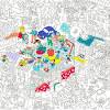 Omy giant coloring poster, ocean, 40 x 28 inches, coloring fun for kids, adults, and the whole omy coloring xxl poster roll united states of america usa, 5' 10 x 3' 5, oversized coloring. 1