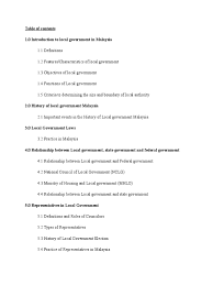 The federal territories, which include the. What Are The Functions Of Local Government