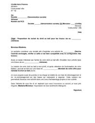 Lettre De Proposition De Rachat D Un Bail Commercial Modele De Lettre Gratuit Modeles De Lettres Bail Commercial Lettre Commerciale