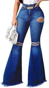 Our shiny metallic stretch leggings'… Bell Bottom Jeans For Women Ripped High Waisted Classic Flared Pants At Amazon Women S Jeans Store