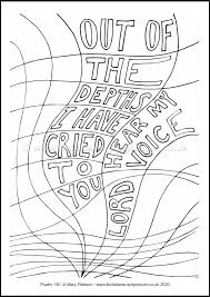Psalm 46:1 god is our refuge and strength, a very present help in trouble. 46 Lenten 2020 Psalm 130 Colouring Sheet The Fifth Sunday Of Lent Lindisfarne Scriptorium Treasures For The Journey