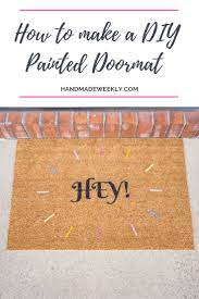 Diy Painted Ikea Trampa Doormat Handmade Weekly Door Mat Diy Door Mat Diy Painting
