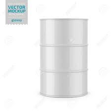 Download White Glossy Metal Barrel Mockup Template Royalty Free Cliparts Vectors And Stock Illustration Image 141785511
