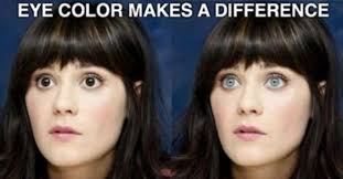 In august 2013, zooey opened up about her signature hairstyle, explaining why she (almost) always rocks bangs. I See Your Zooey Deschanel Without Bangs And Raise You A Zooey Deschanel With Brown Eyes Meme Guy