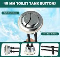 4 unidades de botón de inodoro de 1.890 in doble botón de descarga  ajustable para inodoro compatible con KOHLER Glacier Bay Aquasource TOTO  American ...