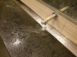 hope you like wet pants. bathroom sink