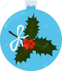 Hand drawn sambucus flowers, leaves and berries. Twig Of Holly With Leaves And Berries In Blue Christmas Tree Royalty Free Cliparts Vectors And Stock Illustration Image 91671850