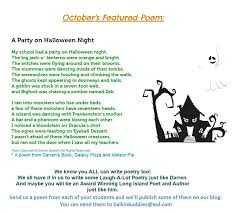 A Happy Halloween Poem By Darren Sardelli Send Us Your Students Poems And We Ll Publish Some Of Them Halloween Poems Marvel Quotes Poems