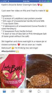 Pin By Sara Dev On Lady Boss Protein Mix Recipes Lean Desserts Shake Recipes
