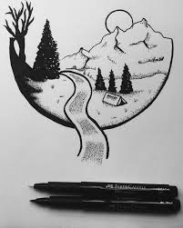 Before you start to pencil draw, it is advisable for you to look into these. Simple Cool Easy Pencil Drawings Drawing Ideas Rectangle Circle