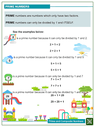 So, what are the definitions of prime and composite numbers? Prime And Composite Numbers 4th Grade Math Worksheets