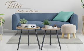 Designing your new home can be a major project, but the benefits will make all the work worthwhile. Tiita Round End Table Mental Nightstand Super Special Sale Held Wood Small Side Ta