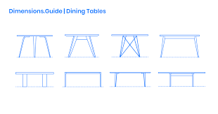Dining Table Dimensions Drawings Dimensions Guide