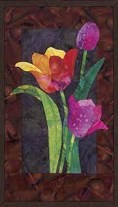 Tulip Quilt Flower Quilts Landscape Quilts Applique Quilting