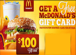 Free 100 Mcdonalds Gift For Usa Free 100 Mcdonald S Gift Card For Usa Mcdonalds Gift Card Free Mcdonalds Burger King Gift Card
