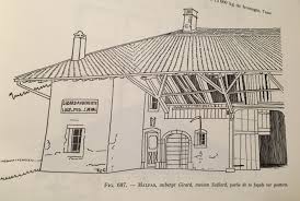 Maison Comtoise Dessin De Jean Ganeret L Abbe Garneret Extrait Du Livre La Maison Du Compagnon Comtoise Dessin Maison