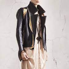 Maison Martin Margiela H M Black Leather Jacket Blouson Cuir Blouson Veste En Cuir Noir