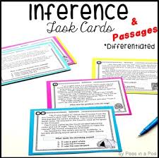 This file includes making inferences task cards and anchor charts for 3rd, 4th, and 5th grade students. Inference Task Cards 3rd 4th 5th Making Inferences Reading Passages