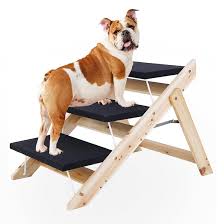 It has a flat supporting surface we believe dogs who require a ramp will be best served by something that inspires confidence, such as the gen7pets natural step ramp for pets. Tucker Murphy Pet 2 In 1 Dog Stairs Ramp Foldable Pet Stairs With 3 Levels Wooden Pet Steps For Small To Large Dogs Pet Ladder For Car High Bed Easy Storage Wayfair