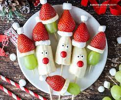 These delicious christmas party food ideas are sure to go fast when your guests see them so make extras! Easy Christmas Fruit Kabobs Suburban Simplicity