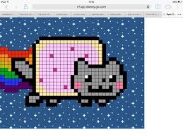 Gato Multicolor Pixel Art Pattern Pixel Art Cool Pixel Art