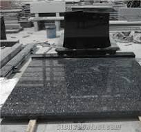 White Granite Monument, Double Design Tombstone, European & Australian Style Headstone,Granite Double Style Tombstone