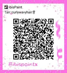 ibispaintx curly wavy hair brush qr code 3 pincel ideias cartela de cores