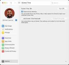 Follow the same procedure mentioned above and uncheck the checkbox, and you will have to update your macos manually. Turn Off Screen Time On Your Mac Apple Support