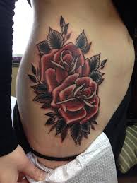 Red Roses On My Hip Thigh Tattoo Rose Tattoo Thigh Side Thigh Tattoos
