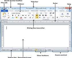 For instance, the document area in microsoft word is the part of the document you type into. Word Explore Window