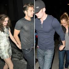Discrets mais complices, chris evan et minka kelly n'ont pas boudé leur plaisir et se sont jetés corps et âmes dans les nombreux manèges à sensations encore relativement peu connue en france, la ravissante minka kelly avait elle aussi joué la carte du casual sans pour autant oublier un détail. I Love Parallels Sebastian Stan And Chris Evans With Their Exes Who Are Almost Twins Mi Chris Evans Sebastian Stan Leighton Meester Chris Evans Girlfriend