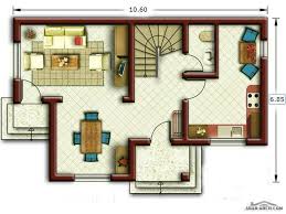 خريطة لفيلا صغيرة المساحه على ارض 72 متر مربع 3 غرف نوم Model House Plan Classic House Design House Floor Plans