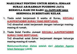 Waktu solat gombak selangor 2018 rasmi suw. Surau Ar Rahman Bandar Puchong Jaya Surau Jumaat Posts Facebook