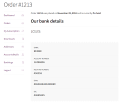 Details for payments in the currency of the russian federation. How To Get And Display Bacs Account Details In Woocommerce Stack Overflow