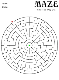 Develop logical reasoning, spatial awareness, and problem solving skills, as well as practice counting. Printable Circle Maze Puzzle