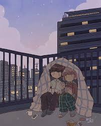 Kaiami On Instagram Rooftop Sunrise Memories Of One Of The Best Nights Of My Life Anime Background Nostalgia Art Pictures To Draw