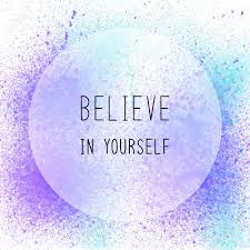 Inspirational quotes gold and purple motivational fitness quotes positive life quotes and sayings inspirational quotes on purple background abraham lincoln quotes albert einstein quotes bill. Believe In Yourself Inspirational Quote On Violet And Blue Spray Stock Photo Picture And Royalty Free Image Image 63374439