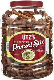 How many pretzel sticks in 1 oz. Buy Utz Country Store Pretzel Stix 55 Oz Barrel Thicker 4 Pretzel Sticks Perfect For Dipping Thick Crunchy Pretzel Sticks With Zero Cholesterol Online In Germany B001hbee4e