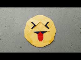 Siapkan 3 buah kertas origmi 2. Origami Emoji Lidah Keluar How To Make Origami Tongue Out Emoji Hadi Tahir Youtube Origami Love How To Make Origami Origami