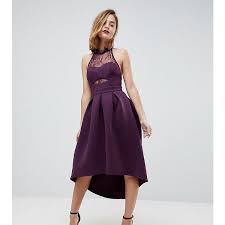 Asos Petite Halter Lace Top Dip Back Prom Dress 99 Liked On Polyvore Featuring Dresses Peti Petite Prom Dress Petite Cocktail Dresses Cocktail Dress Lace