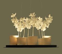 Cymbidium Chandelier By Jeremy Cole Porcelain Orchid White Hanging Light Contemporary Luxury Lighting Available At Su Ceramic Light Urban Lighting Chandelier