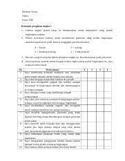 Anak memiliki karakter baik akan menjadi orang dewasa yang mampu membuat keputusan dengan baik dan tepat serta siap mempertanggungawabkan setiap keputusan diambil. Angket Docx Identitas Siswa Nama Kelas Nis Petunjuk Pengisian Angket 1 Lembar Angket Peduli Sikap Ini Dimaksudkan Untuk Mengetahui Sikap Peduli Course Hero