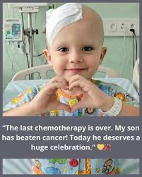 Join us Now that's funny NANA "The last chemotherapy is over. My son has  beaten cancer! Today he deserves a huge celebration."