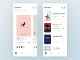 Bookshelf Screen Ios App Design App App Design