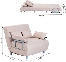 Divano con funzione letto in stile moderno ed elegante. Dechome Divano Letto 2 Posti Letto 1 Piazza In Acciaio E Tessuto Con 4 Cuscini Crema 833075