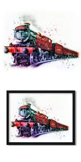 Hogwarts Express Harry Potter Watercolor Printable Harry Potter Printable Wall Art Hogwarts Express Harry Potter Watercolor Hogwarts Art Harry Potter Poster