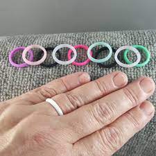 3mm Silicone Rings Hypoallergenic Silicone Wedding Band Ring Etsy In 2021 Silicone Wedding Band Silicone Wedding Rings Wedding Ring Bands