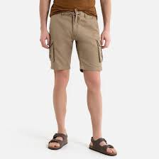 Maybe you would like to learn more about one of these? Linen Blend Bermuda Shorts Beige La Redoute Collections La Redoute