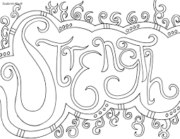 Samson was not to cut his hair as a vow to the lord. Word Coloring Pages Doodle Art Alley